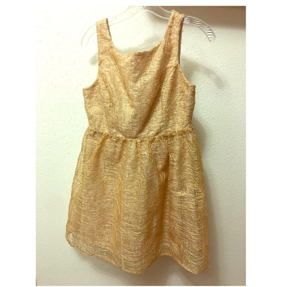 Ark & Co Gold Party Dress